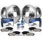 Detroit Axle - Brake Kit for 2007 2008 2009 Ford Expedition Lincoln Navigator Brakes Rotors and Ceramic Brake Pads Front & Rear